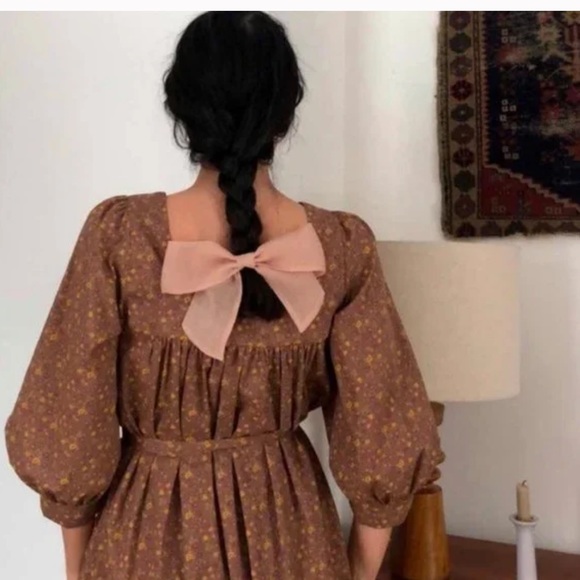 Christy Dawn The Bianca Dress in Magenta Blooming Vine XS NWT - Picture 3 of 7